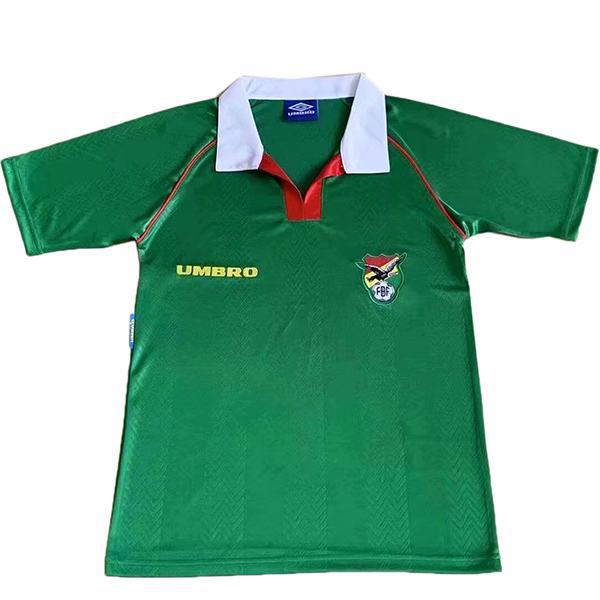 Bolivia home retro vintage soccer jersey match prima maglia da calcio sportiva da uomo verde 1994